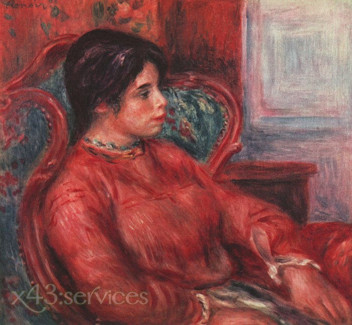 Auguste Renoir - Frau im Armsessel